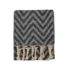 24Colours patterned scarf σε Grey Multi με φαρδύ design και μεγάλα κρόσσια, 100% acrylic.