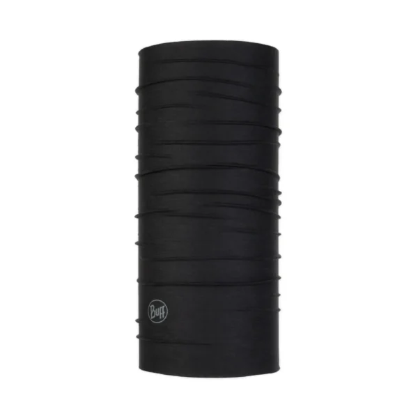 BUFF Original EcoStretch σε μαύρο χρώμα, πολυχρηστικό tubular με προστασία UPF 50 και ελαστικό ύφασμα από ανακυκλωμένα υλικά.