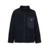 Burton Cinder Full Zip Fleece σε Black, από recycled polar fleece με zip pockets και technical detailing.