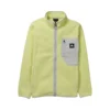 Burton Cinder Full Zip Fleece σε κίτρινο χρώμα, από recycled polar fleece με zip pockets και technical detailing.
