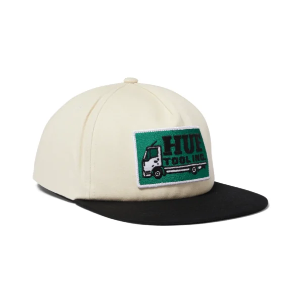 HUF Tool Co snapback σε natural χρώμα, με 5-panel σχεδιασμό, μπροστινό patch και ρυθμιζόμενο snapback πίσω.