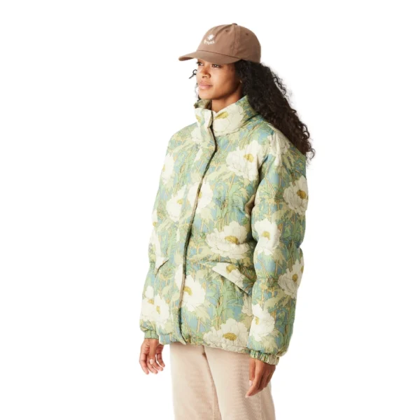 Picture FLIB Puffer Jacket σε Flower print, oversized puffer με crinkle ripstop, high-function λεπτομέρειες και YKK zip με snaps.