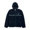 Vissla Legall Zip Sherpa σε μαύρο χρώμα, sherpa fleece με φερμουάρ και πλαϊνές τσέπες από ανακυκλωμένο πολυεστέρα.
