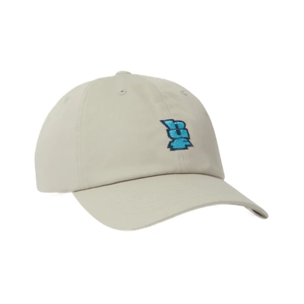 HUF Megablast 6 panel hat Frost Gray από βαμβακερό twill με κεντημένο artwork και κυρτό γείσο.