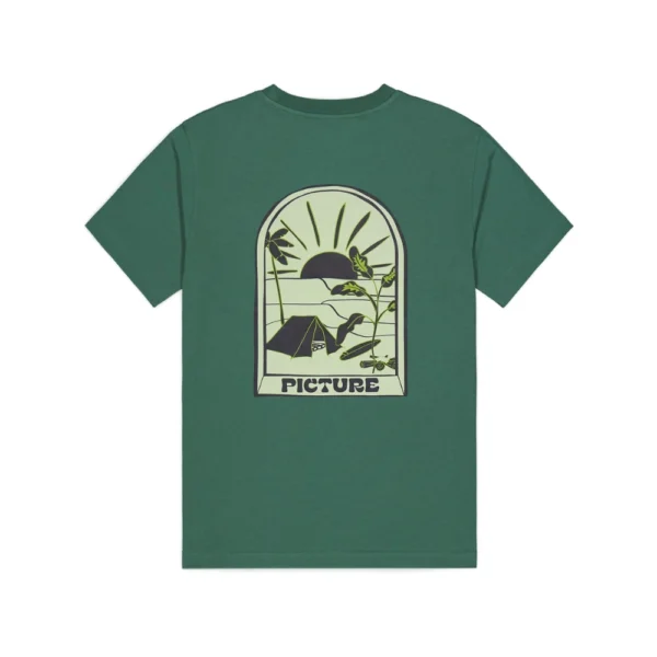 Picture Endako Tee Smoke Pine t-shirt από οργανικό βαμβάκι με τύπωμα στο στήθος και στην πλάτη.