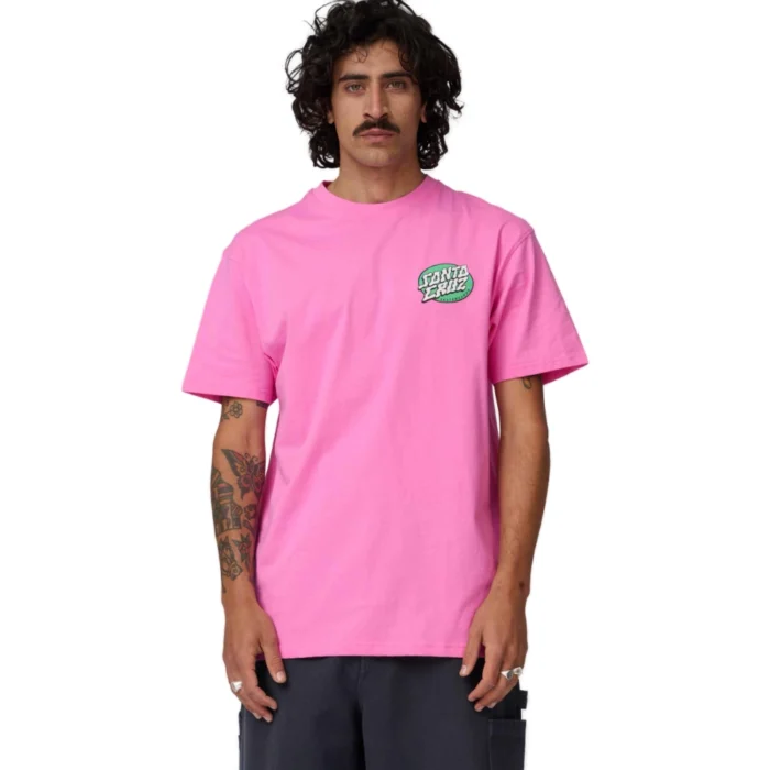 Santa Cruz Vertigo Dot T-Shirt Electric Pink