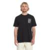 Ανδρικό μαύρο t-shirt Volcom Radiation με τύπωμα στην πλάτη, διαθέσιμο στο ns97.gr.