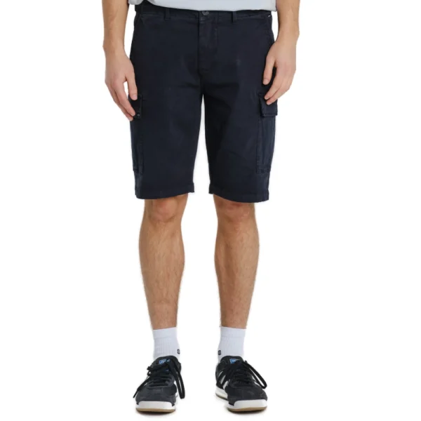 Ανδρική βερμούδα cargo EMERSON dark blue με πλαϊνές τσέπες διαθέσιμη στο ns97.gr στην καστορια.