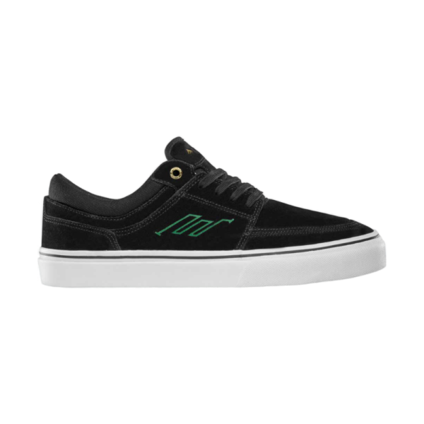 Ανδρικά σουέτ παπούτσια Emerica Hoban Shoes Black White με χρυσές λεπτομέρειες και λευκή σόλα διαθέσιμο στο ns97.gr Kastoria.