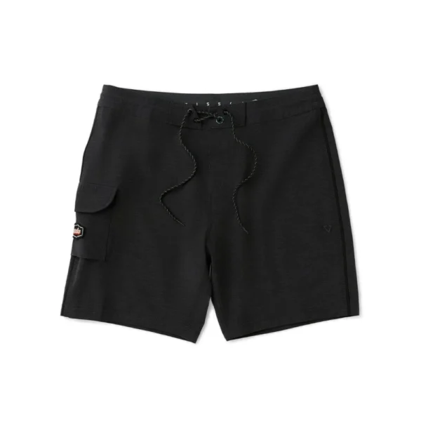 Ανδρικό μαύρο μαγιό σορτς Vissla Solid Sets 18.5 Boardshort διαθέσιμο στο ns97.gr Kastoria.