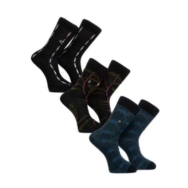 Ανδρικές κάλτσες Volcom Mini Mark Dress Socks σε πακέτο τριών τεμαχίων με πολύχρωμα σχέδια διαθέσιμο στο ns97.gr Kastoria.