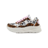 Γυναικεία animal print sneakers Buffalo Sprint One με ροζ κορδόνια διαθέσιμο στο ns97.gr Kastoria.