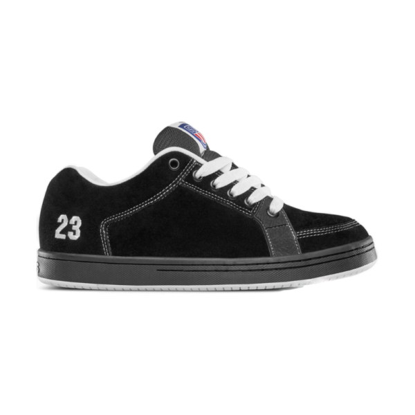 Ανδρικά skate παπούτσια Etnies Sal 23 σε μαύρο χρώμα με λευκή σόλα διαθέσιμο στο ns97.gr Kastoria.
