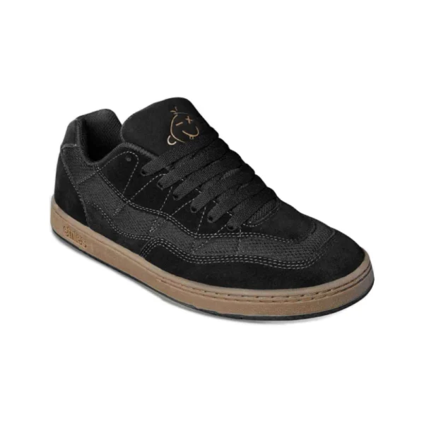 Ανδρικά skate παπούτσια Etnies Snake σε μαύρο χρώμα με gum σόλα διαθέσιμο στο ns97.gr Kastoria.