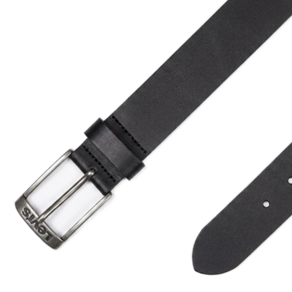 Ανδρική δερμάτινη ζώνη Levi's Duncan Belt σε μαύρο χρώμα διαθέσιμο στο ns97.gr Kastoria.