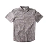 Ανδρικό κοντομάνικο πουκάμισο Vissla Barrier Eco Shirt σε μαύρο χρώμα με floral σχέδιο διαθέσιμο στο ns97.gr Kastoria.