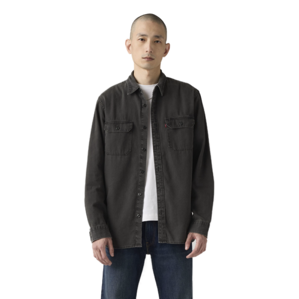 Ανδρικό τζιν overshirt Levi's Jackson Worker σε ξεπλυμένο μαύρο χρώμα διαθέσιμο στο ns97.gr Kastoria.