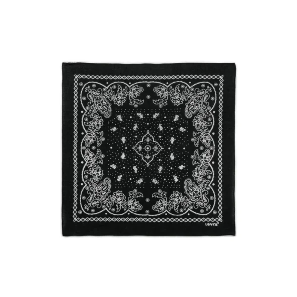 Βαμβακερή μπαντάνα Levi's Paisley Bandana σε μαύρο χρώμα διαθέσιμο στο ns97.gr Kastoria.