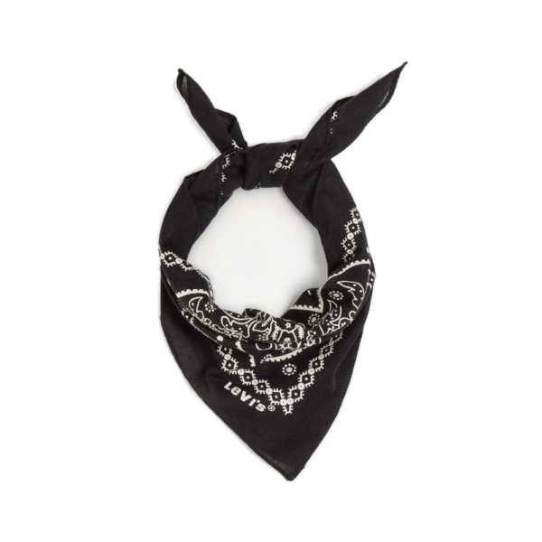 Βαμβακερή μπαντάνα Levi's Paisley Bandana σε μαύρο χρώμα διαθέσιμο στο ns97.gr Kastoria.