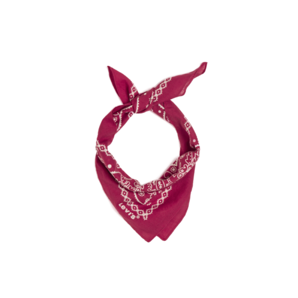 Βαμβακερή μπαντάνα Levi's Paisley Bandana σε κόκκινο χρώμα διαθέσιμο στο ns97.gr Kastoria.