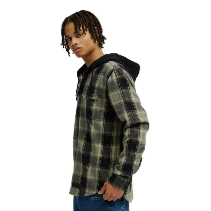 Ανδρικό καρό πουκάμισο με κουκούλα DC Ruckus Hooded Shirt διαθέσιμο στο ns97.gr Kastoria