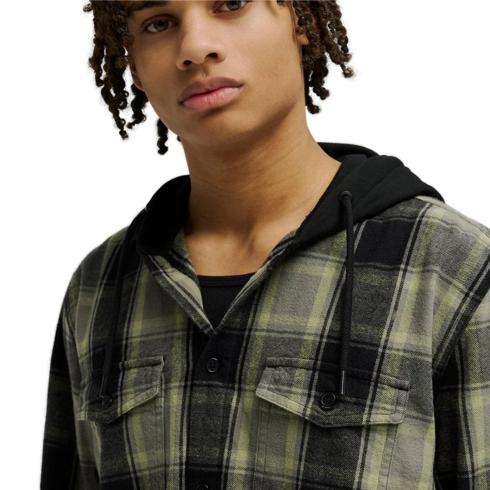 Ανδρικό καρό πουκάμισο με κουκούλα DC Ruckus Hooded Shirt διαθέσιμο στο ns97.gr Kastoria