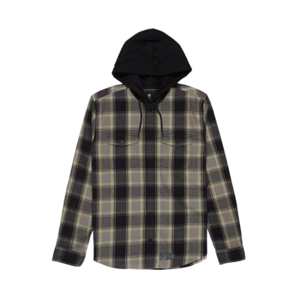 Ανδρικό καρό πουκάμισο με κουκούλα DC Ruckus Hooded Shirt διαθέσιμο στο ns97.gr Kastoria