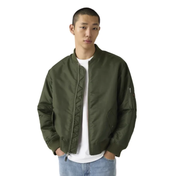 Ανδρικό τζάκετ Levi's MA-1 Bomber Jacket σε χακί χρώμα διαθέσιμο στο ns97.gr Kastoria.