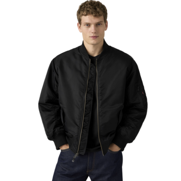 Ανδρικό τζάκετ Levi's MA-1 Bomber Jacket σε μαύρο χρώμα διαθέσιμο στο ns97.gr Kastoria.