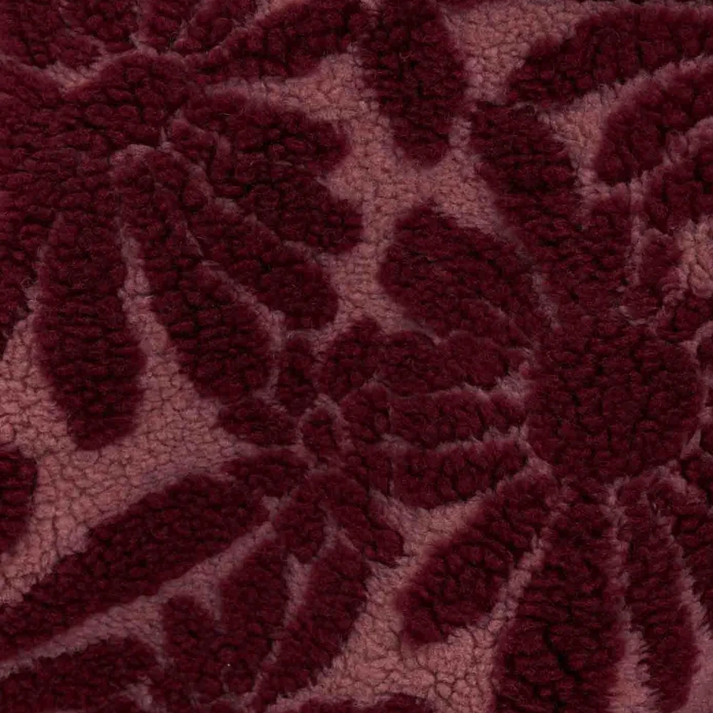 Γυναικεία ζακέτα φλίς 24colours Fleece Zip με μοτίβο λουλουδιών σε μπορντό χρώμα διαθέσιμο στο ns97.gr Kastoria.