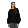 Γυναικεία φούτερ μπλούζα 24colours Crewneck με φαρδιά μανίκια σε μαύρο χρώμα διαθέσιμο στο ns97.gr Kastoria.