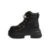 Μποτάκια Buffalo Dione Hike Mid σε μαύρο vegan nappa δέρμα διαθέσιμο στο ns97.gr Kastoria.