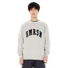Ανδρική φούτερ μπλούζα Emerson Classic Crew Neck με κέντημα EMRSN σε γκρι μελανζέ χρώμα διαθέσιμη στο ns97.gr Kastoria.
