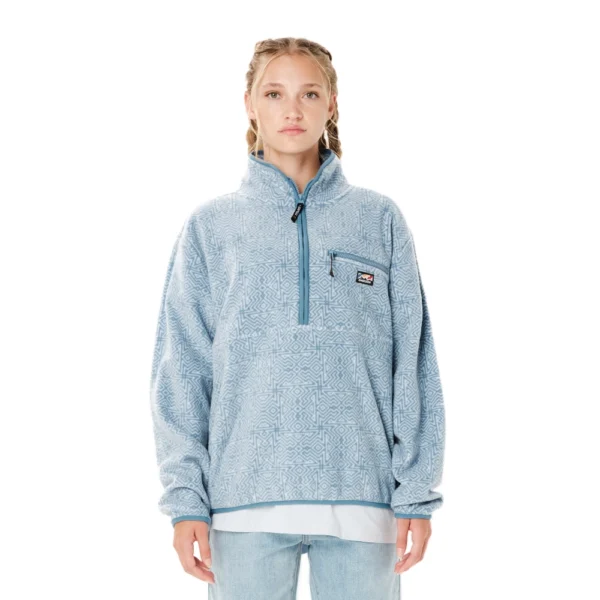Γυναικεία ζακέτα φλίς Emerson Half-Zip Fleece σε σιέλ χρώμα διαθέσιμη στο ns97.gr διαθέσιμο στο ns97.gr Kastoria.
