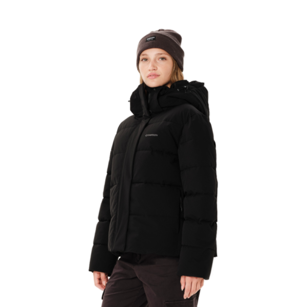 Γυναικείο αδιάβροχο puffer μπουφάν Emerson Hooded Puffer Jacket σε μαύρο χρώμα διαθέσιμο στο ns97.gr Kastoria