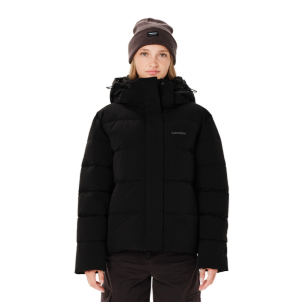Γυναικείο αδιάβροχο puffer μπουφάν Emerson Hooded Puffer Jacket σε μαύρο χρώμα διαθέσιμο στο ns97.gr Kastoria