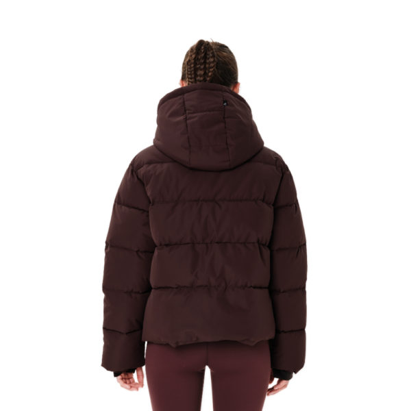 Γυναικείο αδιάβροχο puffer μπουφάν Emerson Hooded Puffer Jacket σε chocolate brown καφέ χρώμα διαθέσιμο στο ns97.gr Kastoria.