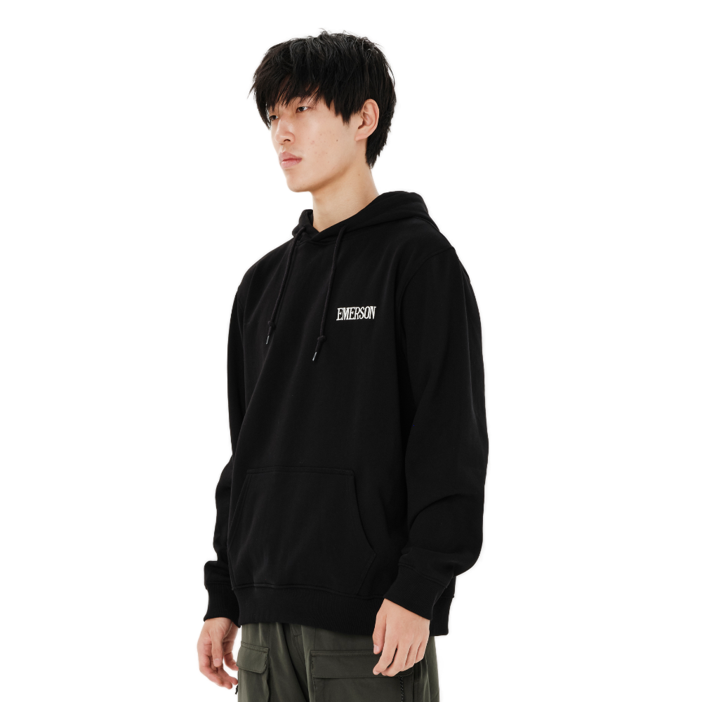 Ανδρικό φούτερ με κουκούλα Emerson Responsible Living Hoodie σε μαύρο χρώμα διαθέσιμο στο ns97.gr διαθέσιμο στο ns97.gr Kastoria.