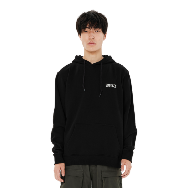 Ανδρικό φούτερ με κουκούλα Emerson Responsible Living Hoodie σε μαύρο χρώμα διαθέσιμο στο ns97.gr διαθέσιμο στο ns97.gr Kastoria.