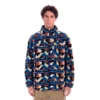 Ανδρική ζακέτα φλίς Emerson Zip Fleece σε μπλε πορτοκαλί γεωμετρικό μοτίβο διαθέσιμη στο ns97.gr Kastoria.