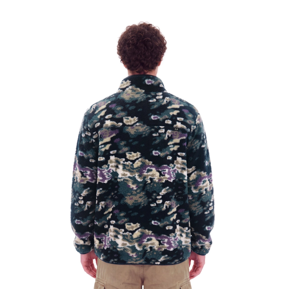 Ανδρική ζακέτα φλίς Emerson Zip Fleece σε πολύχρωμο multicolor off black μοτίβο διαθέσιμη στο ns97.gr Kastoria