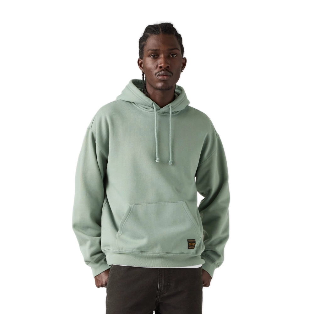 Ανδρικό φούτερ με κουκούλα Levi's Workwear PO Hoodie σε chinoiss green πράσινο χρώμα διαθέσιμο στο ns97.gr Kastoria.