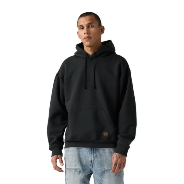 Ανδρικό φούτερ με κουκούλα Levi's Workwear PO Hoodie σε μαύρο χρώμα διαθέσιμο στο ns97.gr Kastoria.