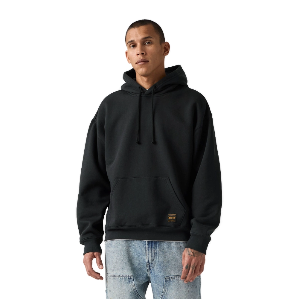 Ανδρικό φούτερ με κουκούλα Levi's Workwear PO Hoodie σε μαύρο χρώμα διαθέσιμο στο ns97.gr Kastoria.