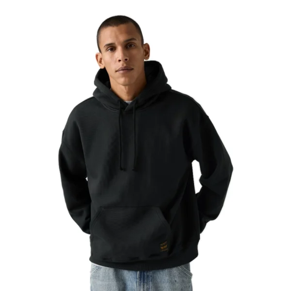 Ανδρικό φούτερ με κουκούλα Levi's Workwear PO Hoodie σε μαύρο χρώμα διαθέσιμο στο ns97.gr Kastoria.