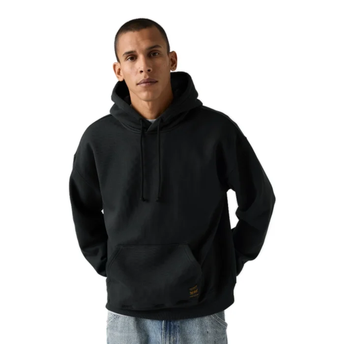 Ανδρικό φούτερ με κουκούλα Levi's Workwear PO Hoodie σε μαύρο χρώμα διαθέσιμο στο ns97.gr Kastoria.