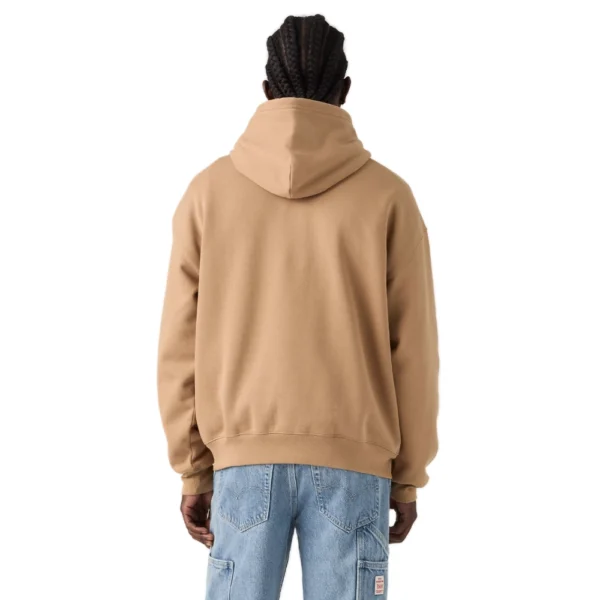 Ανδρικό φούτερ με κουκούλα Levi's Workwear PO Hoodie σε καφέ χρώμα διαθέσιμο στο ns97.gr Kastoria.