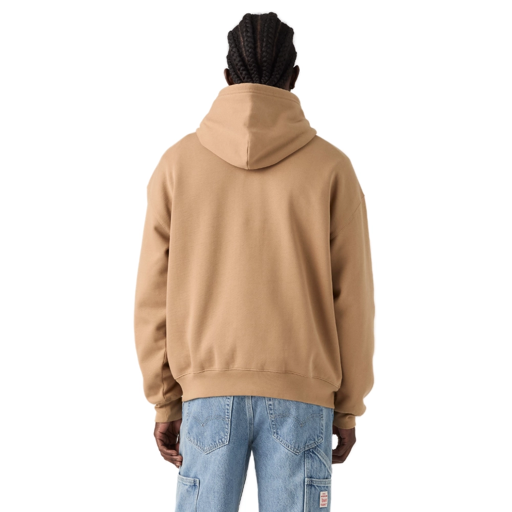 Ανδρικό φούτερ με κουκούλα Levi's Workwear PO Hoodie σε καφέ χρώμα διαθέσιμο στο ns97.gr Kastoria.
