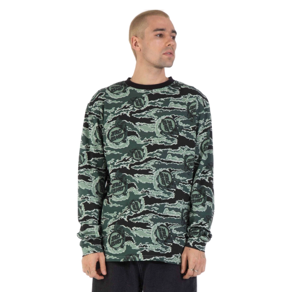 Ανδρική μακρυμάνικη μπλούζα Santa Cruz Evan LS Tee σε fuse camo χρώμα διαθέσιμο στο ns97.gr Kastoria.