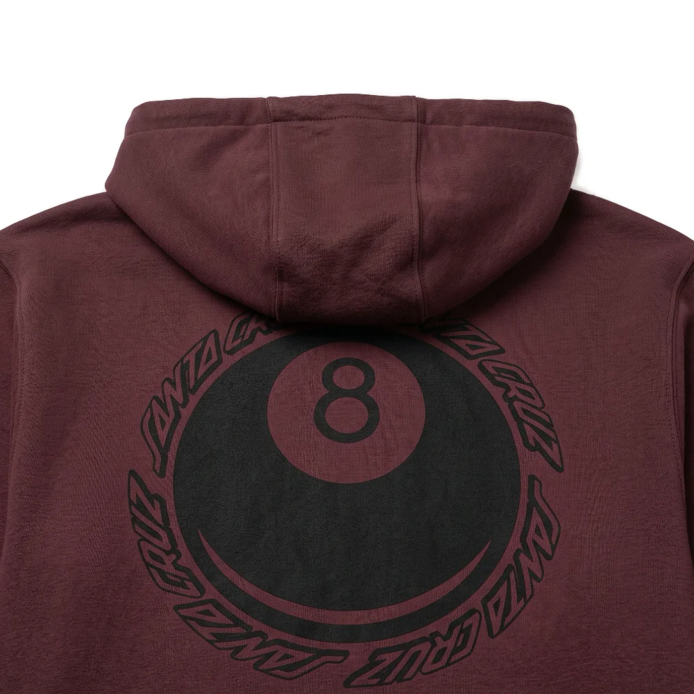Ανδρικό φούτερ με κουκούλα Santa Cruz Winkowski Hachi Ball Hoodie σε dark plum χρώμα διαθέσιμο στο ns97.gr Kastoria.